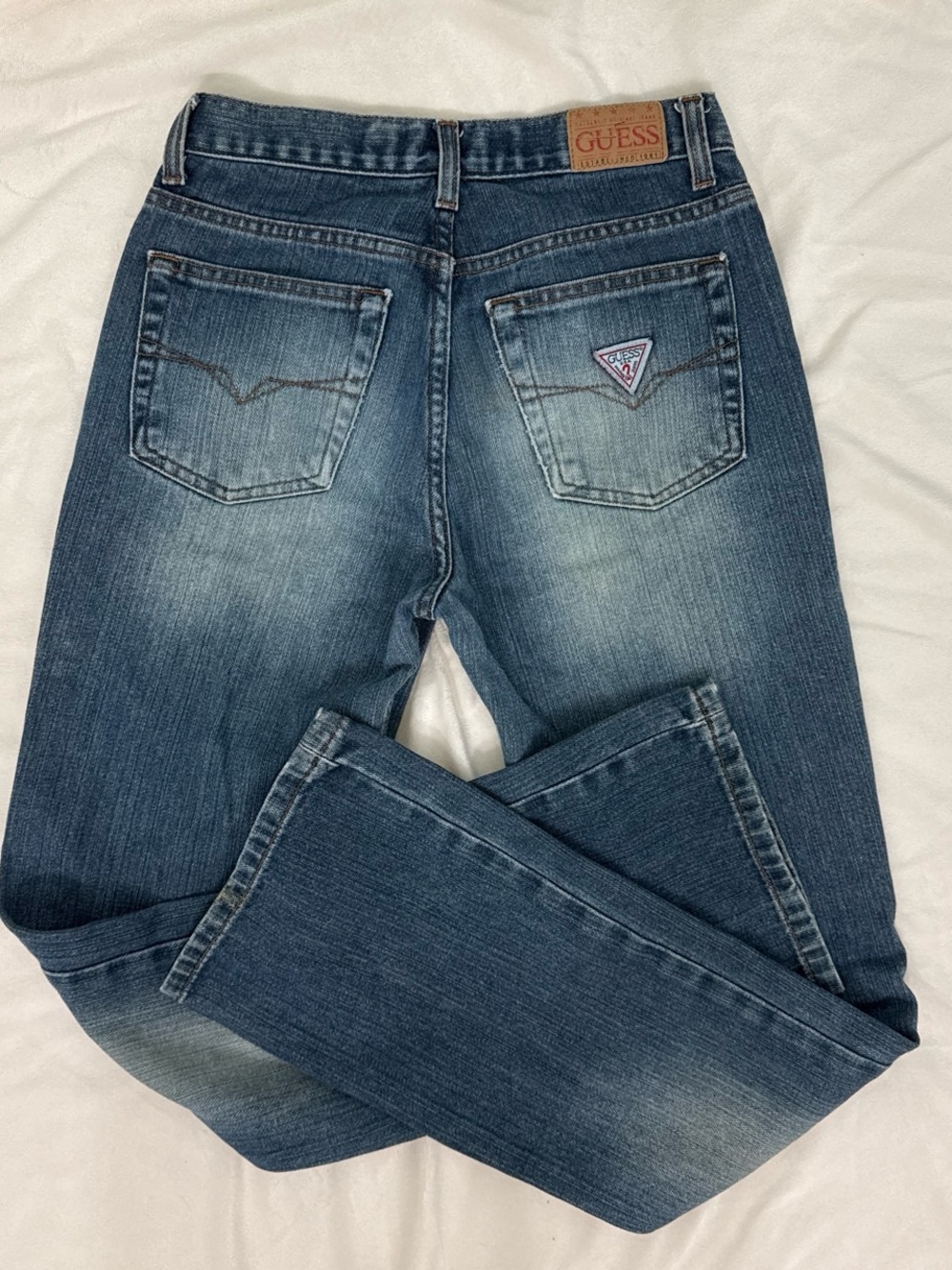 Vintage Y2K GUESS Jeans Dark Faded 23 24